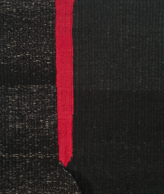 “Presencia-detail”, 2012, weaving, jute and cotton, 190 x 80 cm, ph cr. Patricia No-voa, copyright Carolina Yrarrázaval